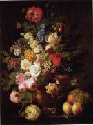 unknow artist Floral, beautiful classical still life of flowers.058 oil on canvas